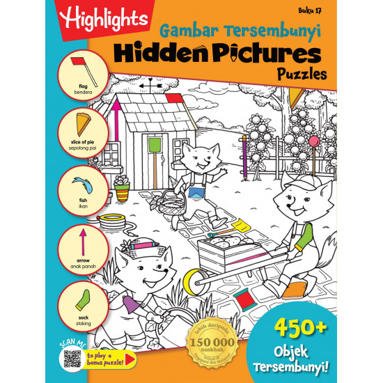 Highlights Hidden Pictures Puzzles Gambar Tersembunyi Buku 17 Pelangi